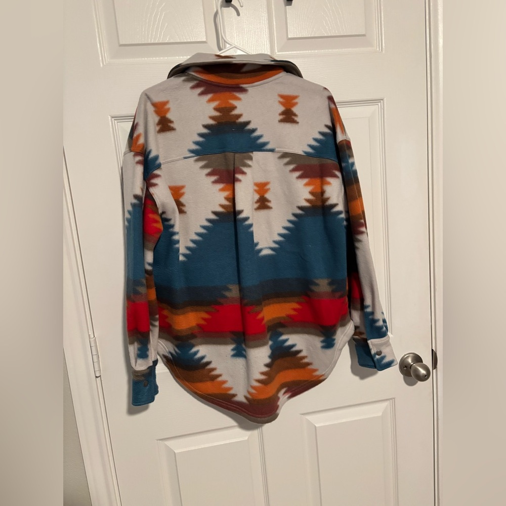 Fornia Patterned Shacket - Picture 2 of 5